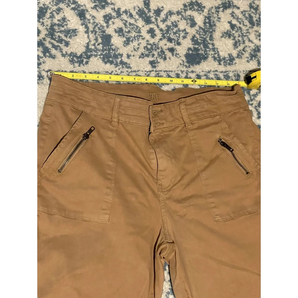 Kut from the Kloth Hi Rise Ankle Straight Leg womens size 14 - Image 3 of 4