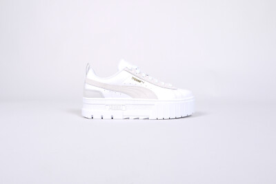Puma Mayze Gentle Womens Shoes Sneakers 392105-03 White/Feather Gray Dua Lipa