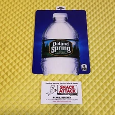 DIXIE NARCO 501E, 276EHVV SODA VENDING MACHINE "POLAND SPRING" BOTTLE VEND LABEL