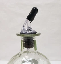 12 Large Liquor Bottle POUR SPOUTS & CAPS  FITS Patron 750, 1800, 1.75ltr, 1/2gl