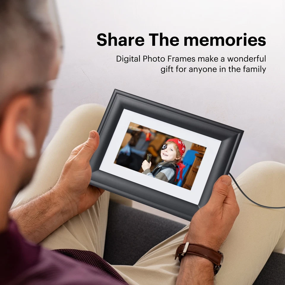 KODAK RDPF-700B High Resolution 7-inch Digital Photo Frame with Auto Rotation - Image 3 of 4