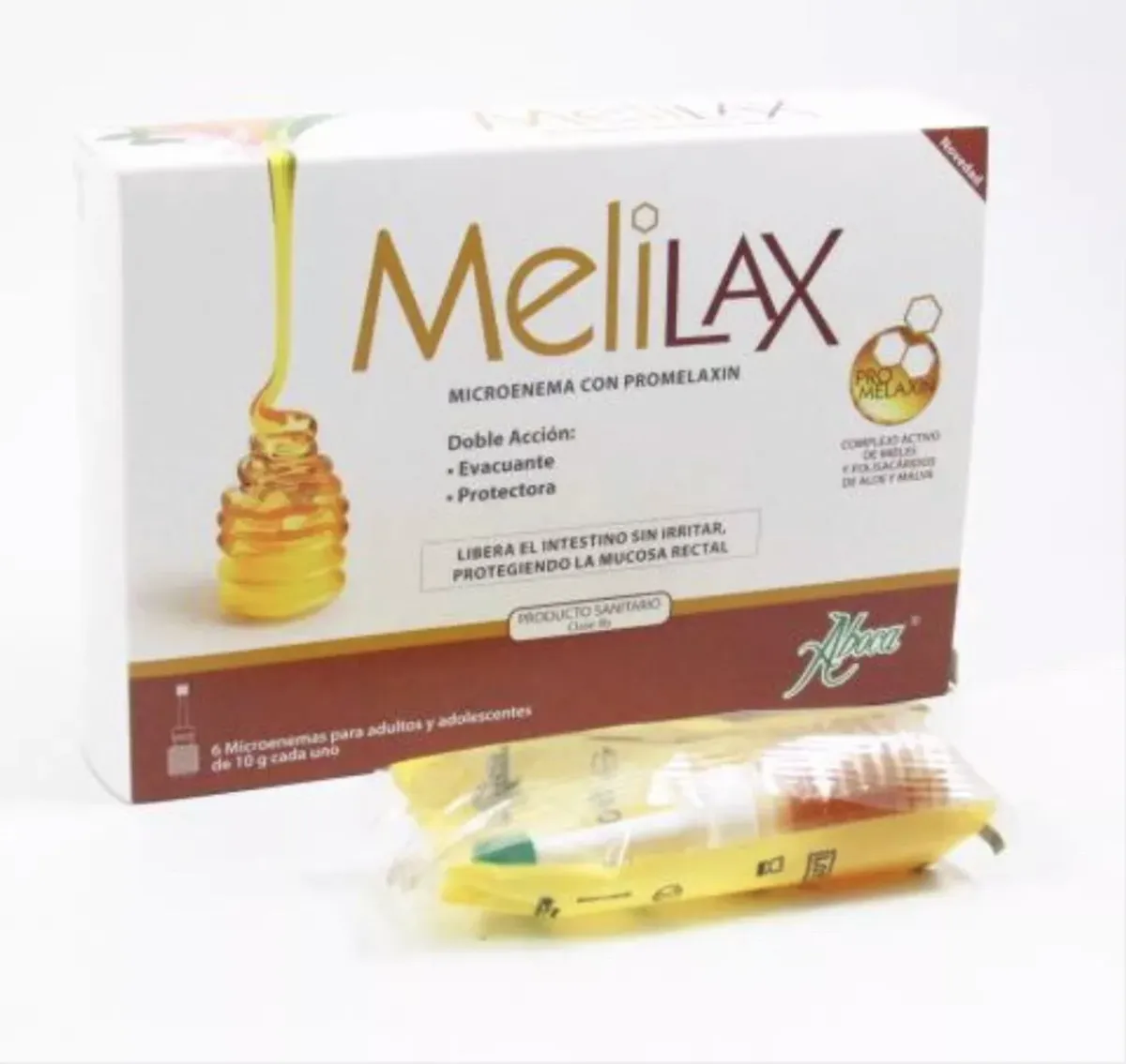 Aboca Melilax lavement au miel Adulte canules - Constipation, transit