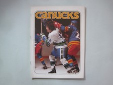 1977/78 VANCOUVER CANUCK COLORADO ROCKIES PROGRAM BARRY BECK ROOKIE PAUL GARDNER