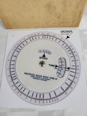 アメリカ海軍　航海計算尺　RULE, SLIDE, NAUTICAL 1952年 NAUTICAL SLIDE RULE FNS-3 WEEMS SYSTEM OF NAVIGATION DISTANCE