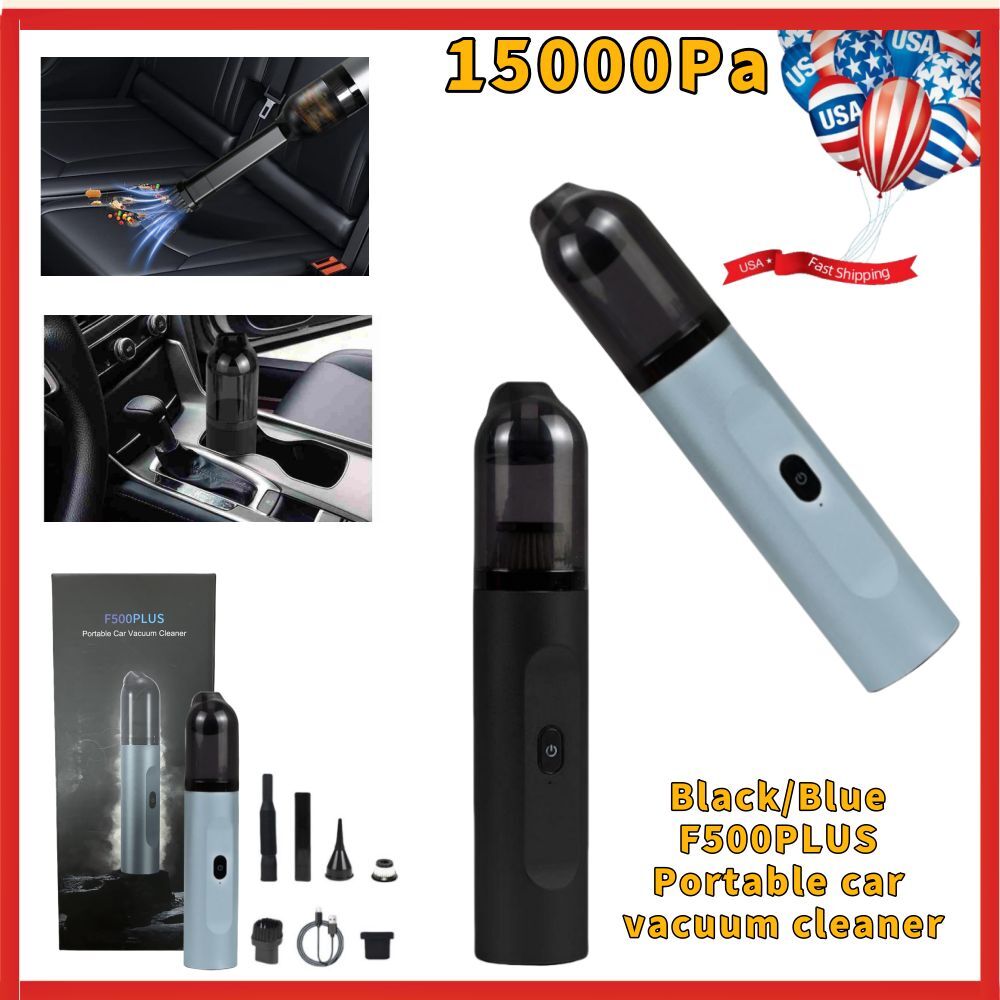 Handheld Cordless Car Vacuum Cleaner - 15000PA Suction, 4-in-1 Air Duster, 2000mAh Battery (Green) - View #9