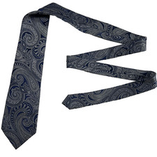 Donald Trump Gold Plate Signature Collection Men's Paisley Silk Necktie Handmade