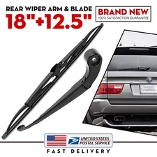 Rear Windshield Wiper Blade Arm Set 450mm for BMW X5 2000-2006 E53 61627068076