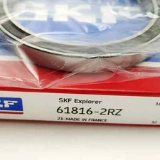 1PC SKF 61816-2RZ single row deep groove ball bearing