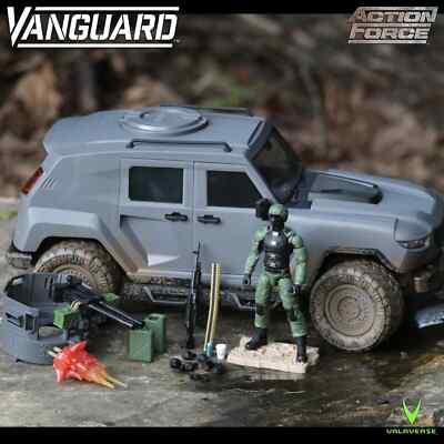 ACTION FORCE VALAVERSE 1:12 REZVANI VANGUARD GREY & FIGURE MISB 6'' GI JOE MUDDY!