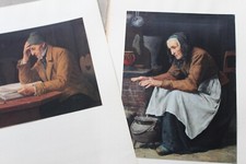 Albert Anker 1831 - 1910 - Mappe mit 4 Blätt...