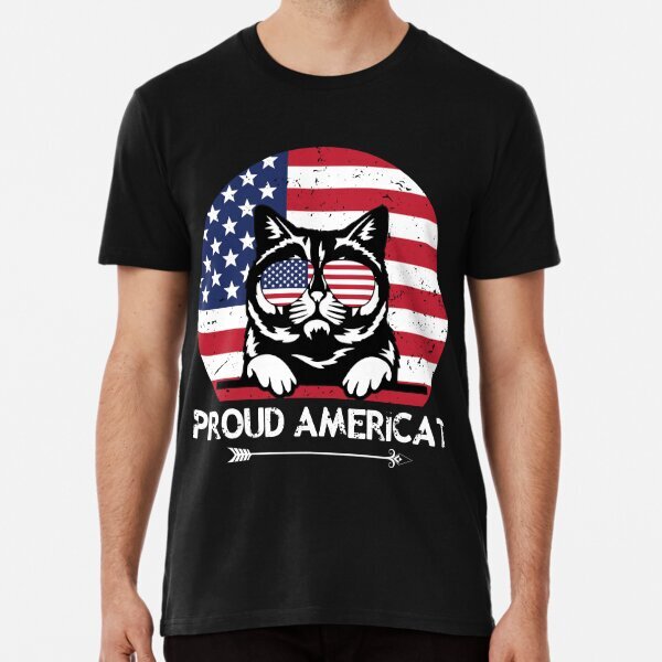 Proud Americat Premium Design For Men Women T-Shirts S-5XL