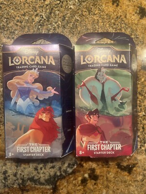 Disney Lorcana: The First Chapter Starter Deck Sealed & w/ Booster Pack ...