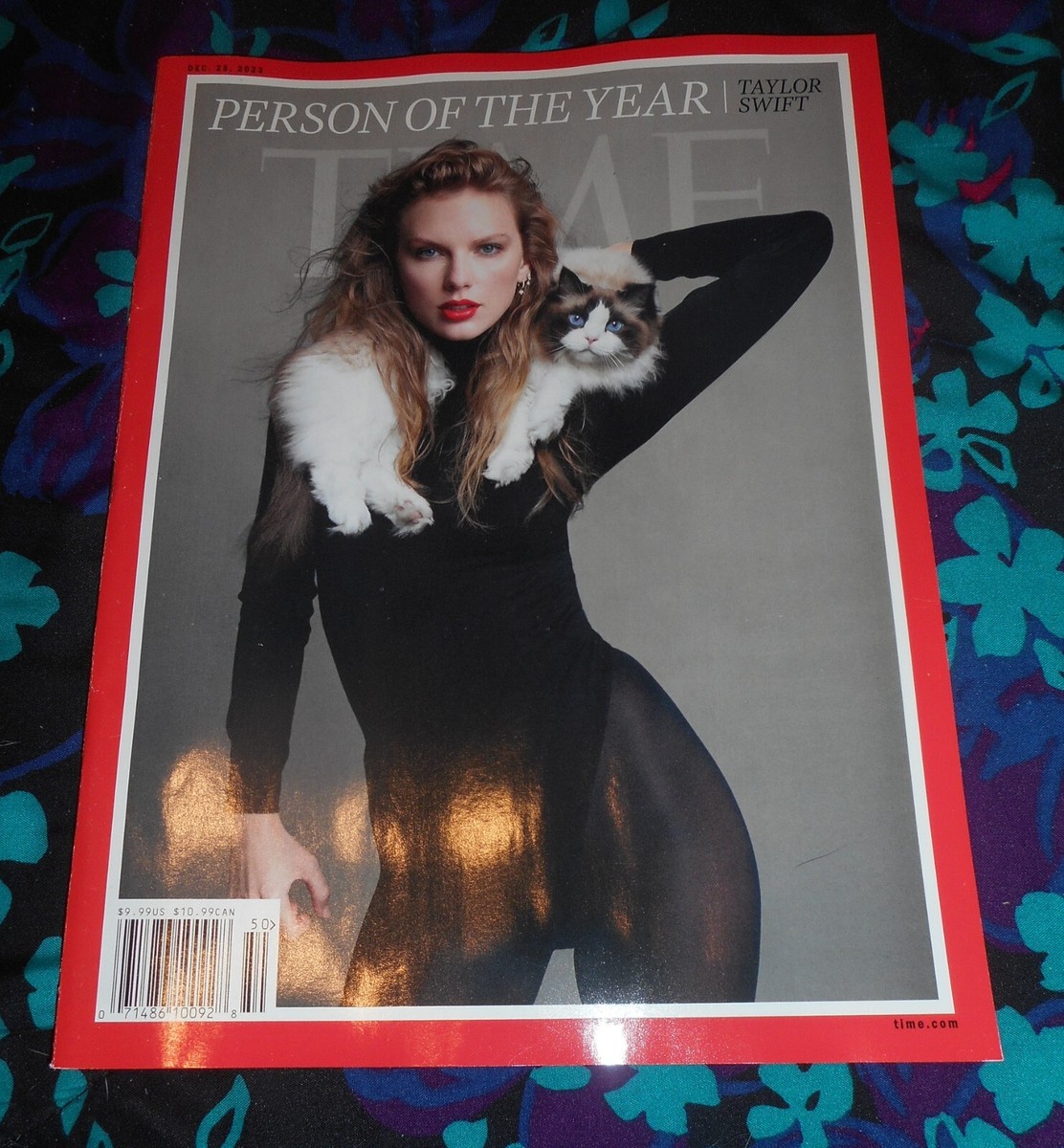 TAYLOR SWIFT - TIME MAGAZINE - DECEMBER 2023 - CAT COVER