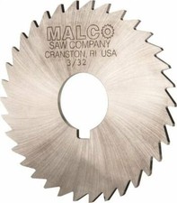Made in USA 3-1/2" Diam x 3/32" Blade Thickness x 1" Arbor Hole Diam, 34 Toot...