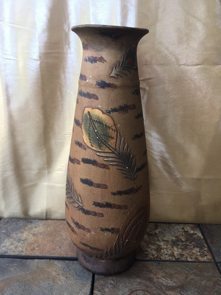 Vintage RAKU POTTERY Leaves Fossil UNIQUE ONE OF A KIND Vintage RAKU POTTERY Leaves Fossil UNIQUE ONE OF A KIND