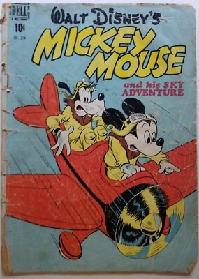 ミッキー　2 Four Color #214 (Dell Comics, 1949) Disney's Mickey Mouse & His