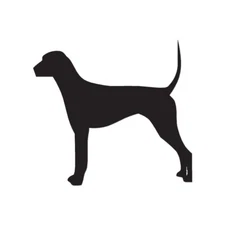 Plott Hound Dog - Vinyl Decal Sticker - Multiple Color & Sizes - ebn1992