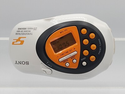Sony Walkman SRF-M80V AM/FM Weather Sport Radio + JBL FOCUS 300