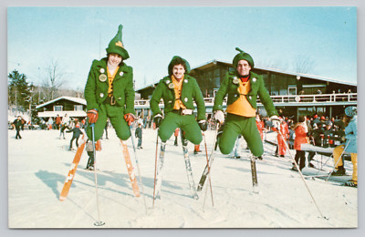 Postcard Brodie Mountain Lodge and Ski Area New Ashford Massachusetts