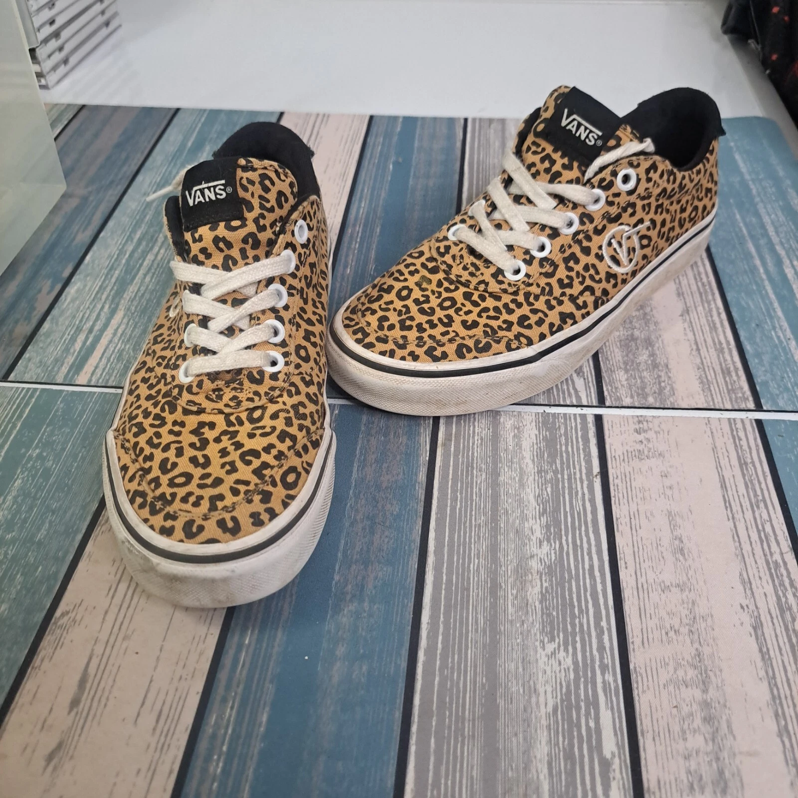 Stampa ghepardo stringata Vans Off The Wall Sport Vulc [500714] Wms taglia 6 5 ~ buono!