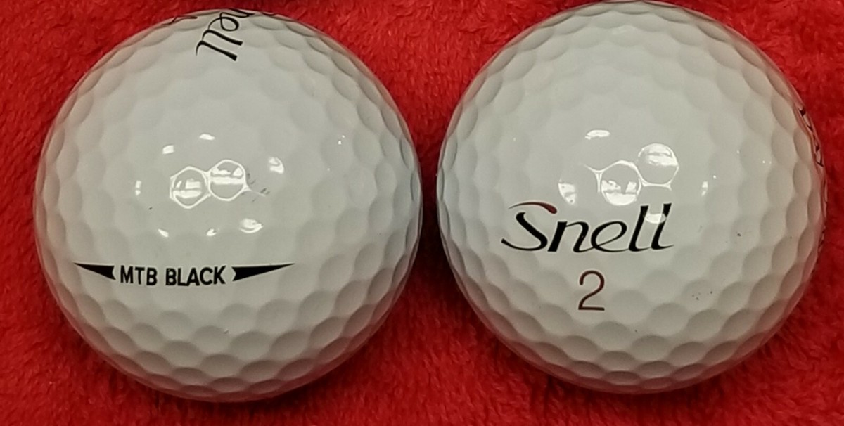 12 Snell MTB Black Golf balls in AAAAA mix white and yellow