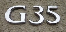 Infiniti G35 Emblem Letters Badge Decal Logo Rear Trunk Oem Genuine Original
