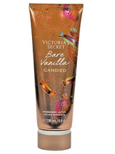VICTORIA  S SECRET BARE VANILLA CANDIED FRAGRANCE BODY LOTION CREAM 8 oz New