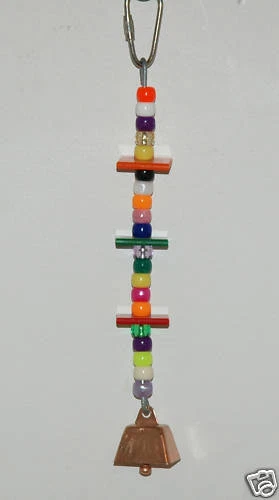 TWEAK MY BEAK TRIPLE BEADIE ACRYLIC SMALL MEDIUM BIRD PARROT TOY