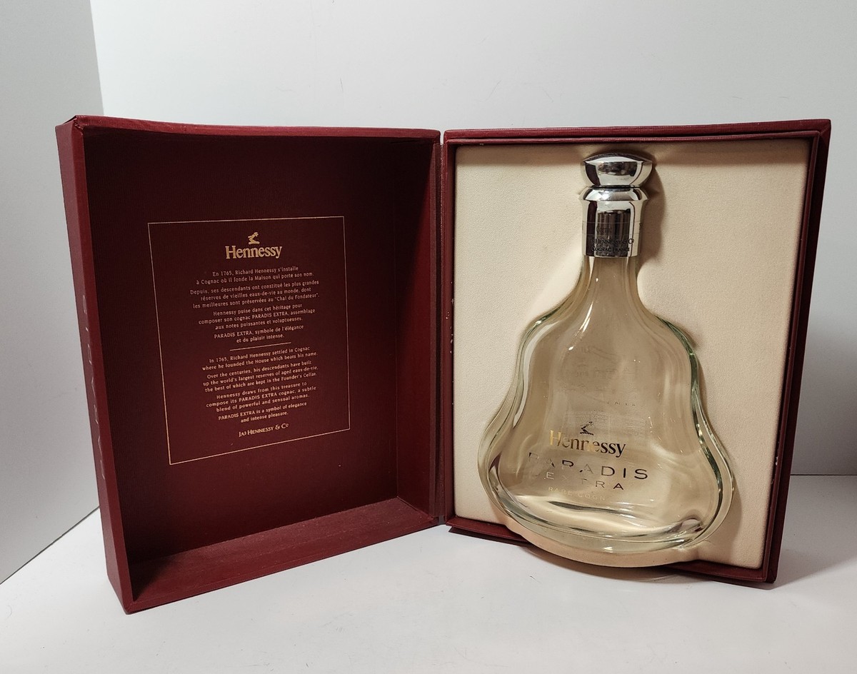 Very Rare Hennessy Paradis Extra Cognac Crystal Decanter Empty