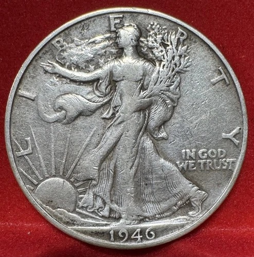 1946 S 50c Walking Liberty Half Dollar Fifty Cents San Francisco Uncirculated