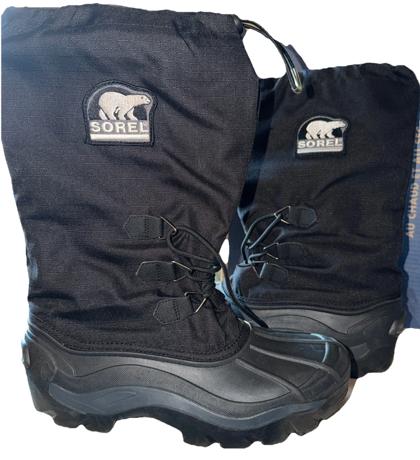 SOREL Blizzard Waterproof Insulated Black Snow Boots Men’s Size 10