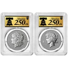 2026-P 2pc Reverse Proof $1 Morgan and Peace Silver Dollar Set PCGS PR70 FDOI