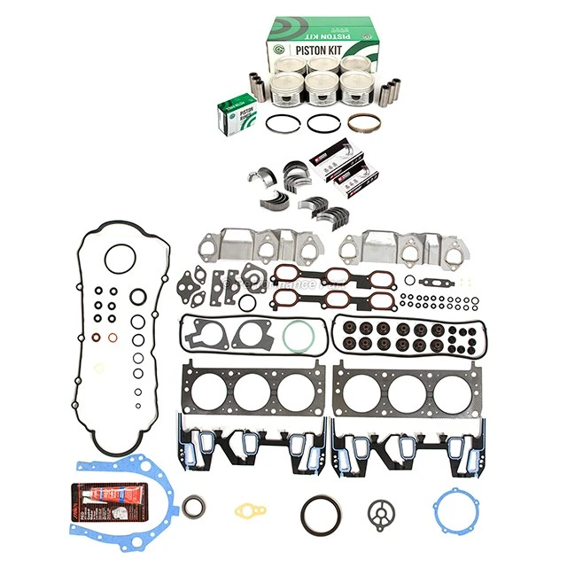 Juego completo de juntas cojinetes de pistones aptos para 96-05 Chevrolet Pontiac Buick 3.4 OHV VIN E Foto 2 de 4
