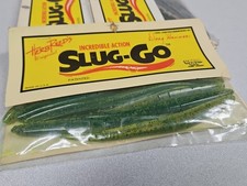Vintage Herb Reed's Lunker City 6" SLUG-GO...Chartreuse Pepper...NOS!!!