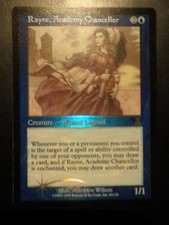 mtg magic Rayne, Academy Chancellor FOIL urza ENGLISH Chancellor of the Academy