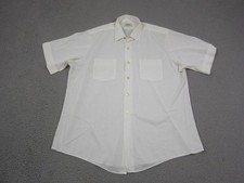 Vintage Towncraft Shirt Mens Extra Large XL Creme Disco Leisure Penneys 50s 60s