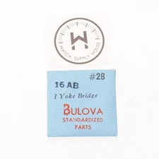 Bulova 16AB Watch Setting Lever Spring Set Bridge New Old Stock  (C19R1)