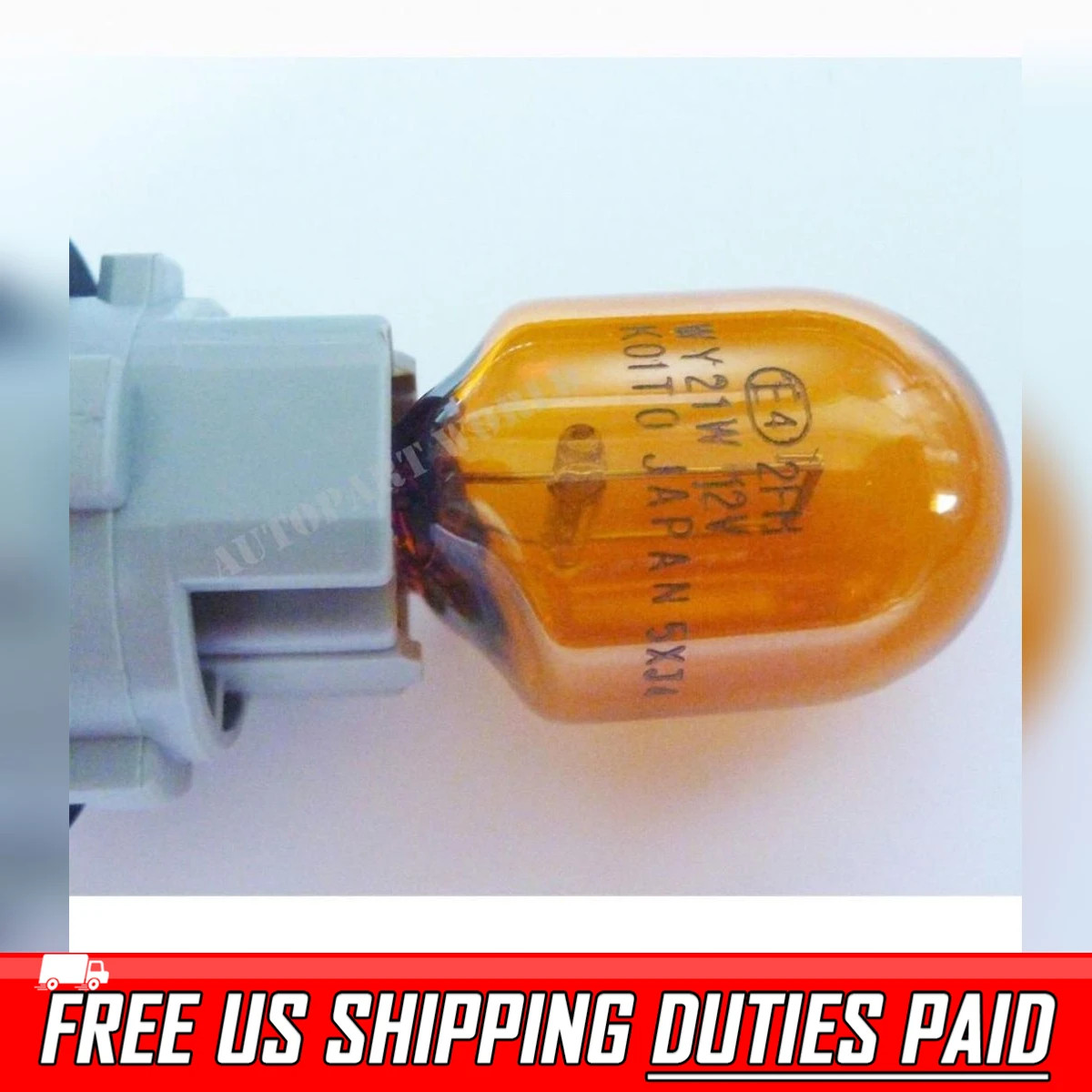 Wy21W Amber Light Bulbs 12V 7440 T20 582 Koito Japan Head Light