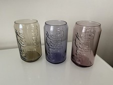 Coca Cola McDonald’s Can Glasses X3 Various Colours