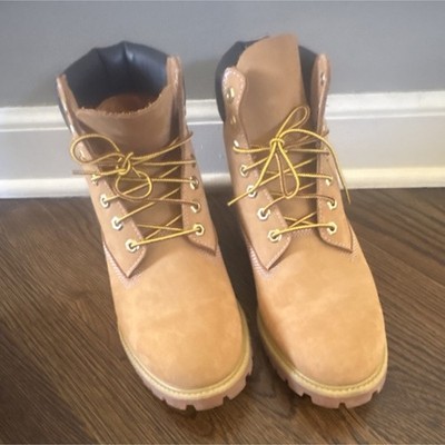 Timberland Tan Leather Lace Up Waterproof Work Boots Men's Size 10.5