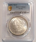 1878 7/8TF Strong MORGAN Silver Dollar $1 White Coin Cartwheels Graded PCGS MS63