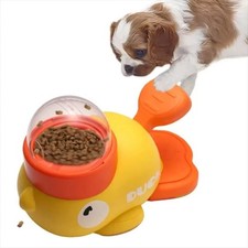 Dog Puzzle Feeder Interactive Cat Food Treat Dispenser Cartoon Duck Press Pet OY