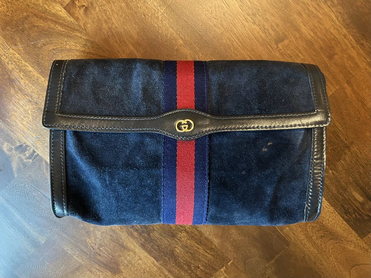 Gucci Suede Clutch Vintage Bags, Handbags & Cases for sale | eBay