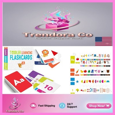 Engaging Alphabet and Number Flash Cards for Toddlers - 64 Interactive Cards