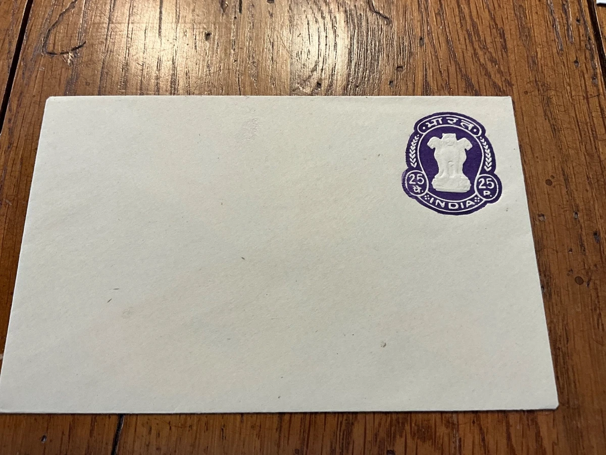 India Unused 25P Stamped Envelope | eBay