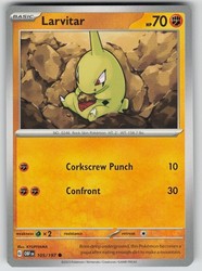 Larvitar 105/197 Obsidian Flames Common