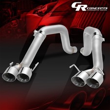3 Od Polished Tips Axle-back Exhaust For 2005-2008 Chevy Corvette 6.0l 6.2l