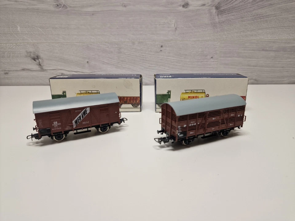 Piko H0 Konvolut Güterwagen 2stück In Braun