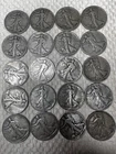 90% Silver Walking Liberty Half Dollars - Roll of 20 - $10 Face Value 3 1933’s