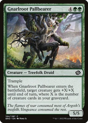 [MTG] Gnarlroot Pallbearer (184) (BRO) NM